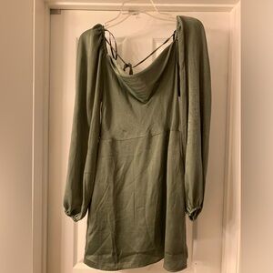 Forever 21- Formal Olive Green Dress